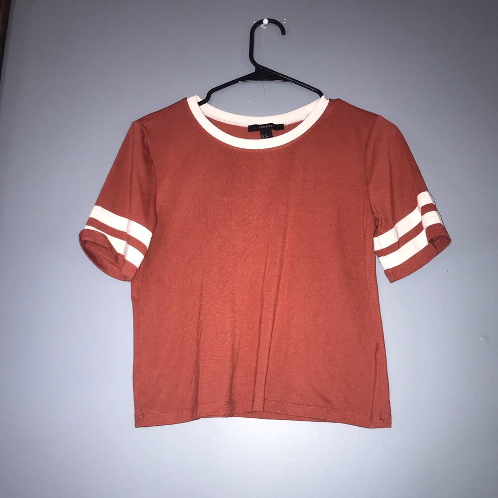 Forever 21 Peach Crop Top Size Small